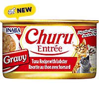 Inaba Churu Tuna Recipe with Lobster Entree in Gravy Can Cat Food