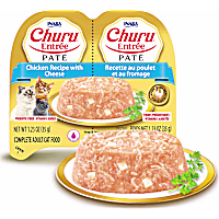 Inaba Churu Chicken Recipe with Cheese Entree Pate Twin Cup Cat Food