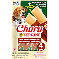 Inaba Churu Terrine Chicken Recipe with Peanut Butter Flavor Treat for Dogs