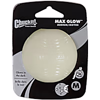 Chuckit! Max Glow Ball Rubber Fetch Dog Toy
