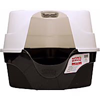 Nature's Miracle Hooded Corner Litter Box With Odor Control Charcoal Filter