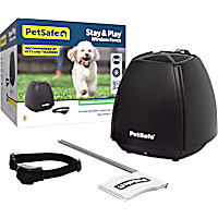 PetSafe Stay & Play Wireless Fence with Replaceable Battery Collar for Dogs