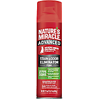Nature's Miracle Advanced Stain and Odor Eliminator Foam For Severe Cat Messes Aerosol
