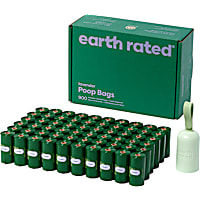 Earth Rated Dog Poop Bag Holder with Lavender Leakproof Dog Poop Bags