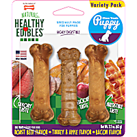 Nylabone Healthy Edibles Chew Treats Puppy Starter Kit