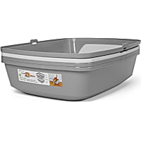 So Phresh Grey & White Lift-to-Sift Cat Litter Pan