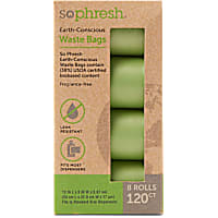 So Phresh Solid Green Earth-Conscious 38% USDA Certified Biobased Content Dog Waste Bags