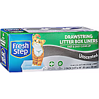 Fresh Step Unscented Drawstring Jumbo Cat Litter Box Liners