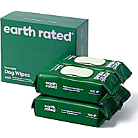 Earth Rated Lavender Hypoallergenic Dog Wipes, Cleaning and Odor-Controlling Grooming Wipes for Paws
