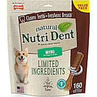 Nylabone Nutri Dent Filet Mignon Flavored Mini Dog Dental Chews
