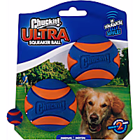 Chuckit! Ultra Squeaker Rubber Ball Fetch Dog Toy