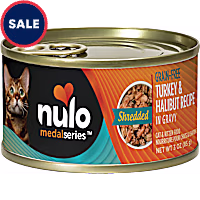 Nulo MedalSeries Grain-Free Shredded Turkey & Halibut Wet Cat Food