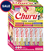Inaba Churu Variety Box Tuna with Salmon, Cheese, Clam, Crab, Shrimp and Bonito Flakes Cat Treats