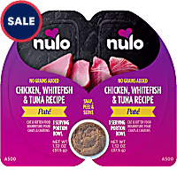 Nulo Grain-Free Chicken, Whitefish, & Tuna Recipe Split Cup Pate Cat & Kitten Food