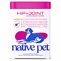 Native Pet Hip & Joint Advanced Care for Joint Mobility, Cartilage and Muscle Support for Dogs
