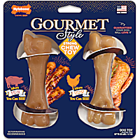 Nylabone Bacon & Chicken Gourmet Style Strong Chew Femur Bone Dog Toy