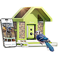 Birdfy Metal Bird Feeder with Camera Squirrel Proof, Solar Powered