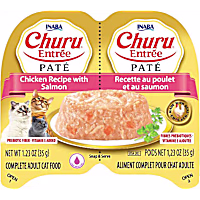 Inaba Churu Chicken Recipe with Salmon Entree Pate Twin Cup Cat Food