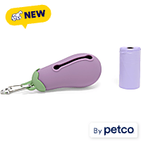 So Phresh Eggplant Waste Bag Dispenser with Refill Roll for Dogs