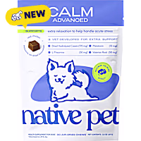 Native Pet Advanced Calm Chews Anxiety and Stress Support Supplement for Dogs