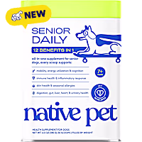 Native Pet Senior Daily All-in-One Supplement Powder for Senior Dogs