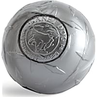 Outward Hound Orbee-Tuff Diamond Plate Silver Treat-Dispensing Dog Toy