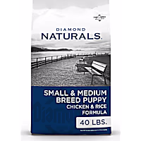 Diamond Naturals Small & Medium Breed Puppy High Protein Chicken & Rice Dry Dog Food