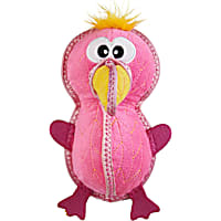 Outward Hound Xtreme Seamz Flamingo Squeaky Durable Dog Toys