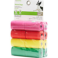 So Phresh Multicolor Unscented Dog Waste Bags