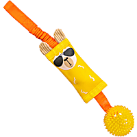 Outward Hound Yellow Fire Biterz Tugz Llama Dog Toy