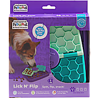 Outward Hound by Nina Ottosson Lick N' Flip 3-in-1 Interactive Dog Puzzle Toy Lick Mat & Slow Feeder for Dogs