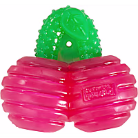 Outward Hound Gummiez Cherries 2-in-1 Dental Dog Chew Toy and Dog Treat Stuffer Game Cherry Scent for Dogs