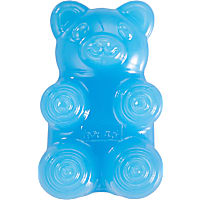 Outward Hound Gummiez Bear 2-in-1 Dental Dog Chew Toy and Dog Treat Stuffer Game Blue Raspberry Scent for Dogs