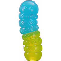 Outward Hound Gummiez Worm Stuffer Game, Cherry Scent, Multicolored 2-in-1 Dental Dog Chew Toy and Dog Treat