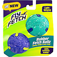 Outward Hound FlyFetch Rubber Fetch Ballz 2.6" Dog Toy