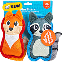 Outward Hound Fire Biterz Fox & Raccoon Interactive Dog Toys
