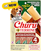 Inaba Churu Terrine Chicken Recipe with Peanut Butter Flavor Treat for Dogs