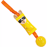 Outward Hound Yellow Fire Biterz Tugz Llama Dog Toy
