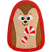 Outward Hound Brown Tough Skinz with Two Tough Layers, Hedgehog Durable Squeaky Dog Toy
