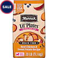 Merrick Lil Plates Premium Grain Free Real Chicken and Sweet Potato Kibble Dry Food for Small Dogs