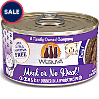 Weruva Pate Meal or No Deal! Chicken & Beef Dinner in a Hydrating Puree Wet Cat Food