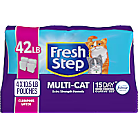 Fresh Step Odor Shield Multi Cat Clumping Litter with Febreze Freshness