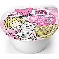 B.F.F. Dog Fun Size Meals! Wanna Be Withya with Chicken Breast, Rice & Chicken Liver in Broth Wet Dog Food