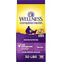 Wellness Complete Health Wholesome Grains, Natural, Age Advantage Chicken & Barley Recipe Senior Dry Dog Food