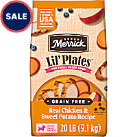 Merrick Lil Plates Premium Grain Free Real Chicken and Sweet Potato Kibble Dry Food for Small Dogs