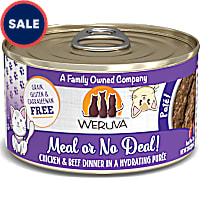 Weruva Pate Meal or No Deal! Chicken & Beef Dinner in a Hydrating Puree Wet Cat Food