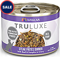 Weruva TruLuxe Steak Frites Dinner with Beef & Pumpkin in Gravy Wet Cat Food