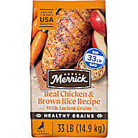 Merrick Healthy Grains Wholesome and Natural Kibble with Chicken and Brown Rice Premium Adult Dry Dog Food