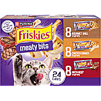 Friskies Meaty Bits Gravy Wet Cat Food Variety Pack