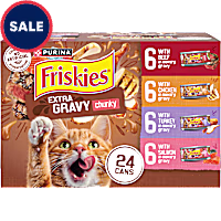 Friskies Extra Gravy Chunky Wet Cat Food Variety Pack